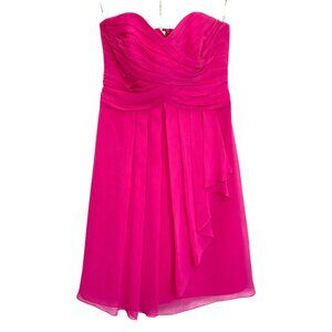 Elegant Pink Strapless Dress